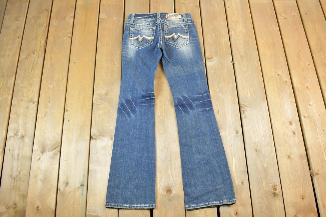 Vintage Y2K Miss Me Bedazzled Low Rise Jeans Size 26x31