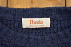Vintage 1990s Bonda Argyle Patterned Theme Knit Crewneck Sweater