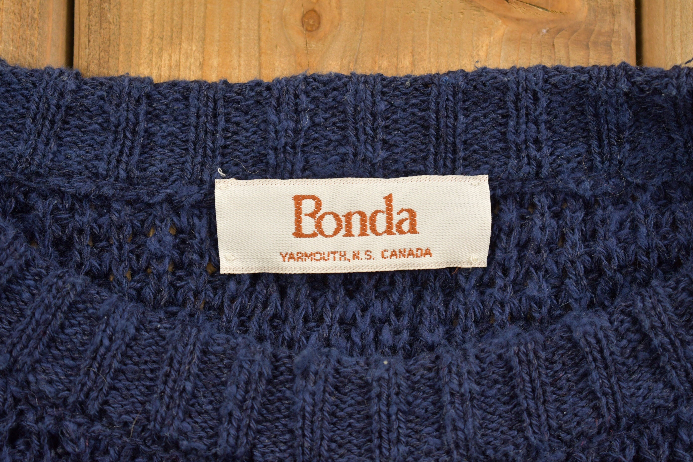 Vintage 1990s Bonda Argyle Patterned Theme Knit Crewneck Sweater