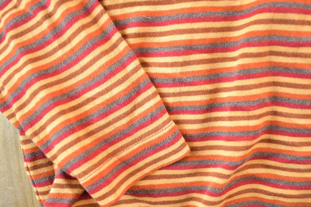 Vintage 1990s St John's Bay Striped Crewneck Sweatshirt Mens L