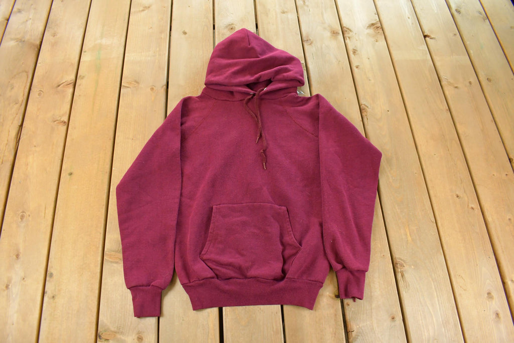 Vintage 1980s Discus Athletic Blank Hoodie Sweatshirt Men's XS