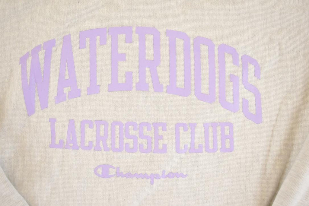 Vintage Y2K Waterdogs Lacrosse Club Champion Reverse Weave Sweatshirt Men's L / 2000s Heavyweight Sweater / 2000s Cross Grain