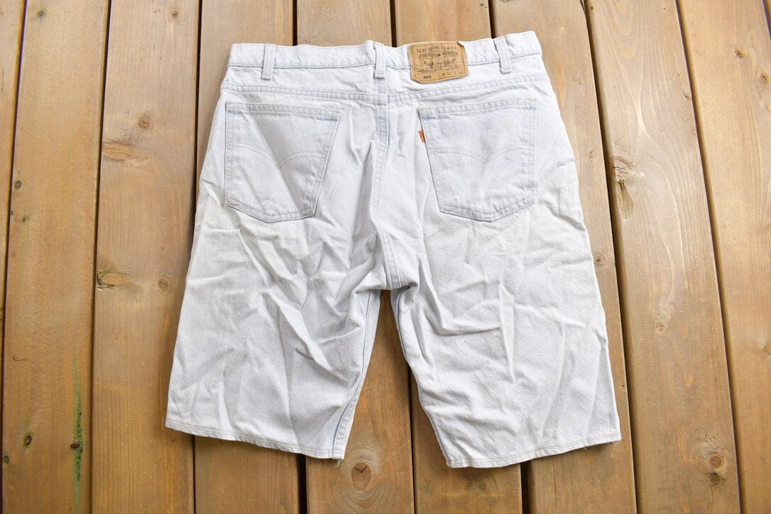 Vintage 1980s Levi's 505 Orange Tab Jean Shorts Size 34 x 10