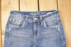 Vintage Deadstock Y2K Grace LA Bedazzled Low Rise Jeans Women's Size 26 x 32
