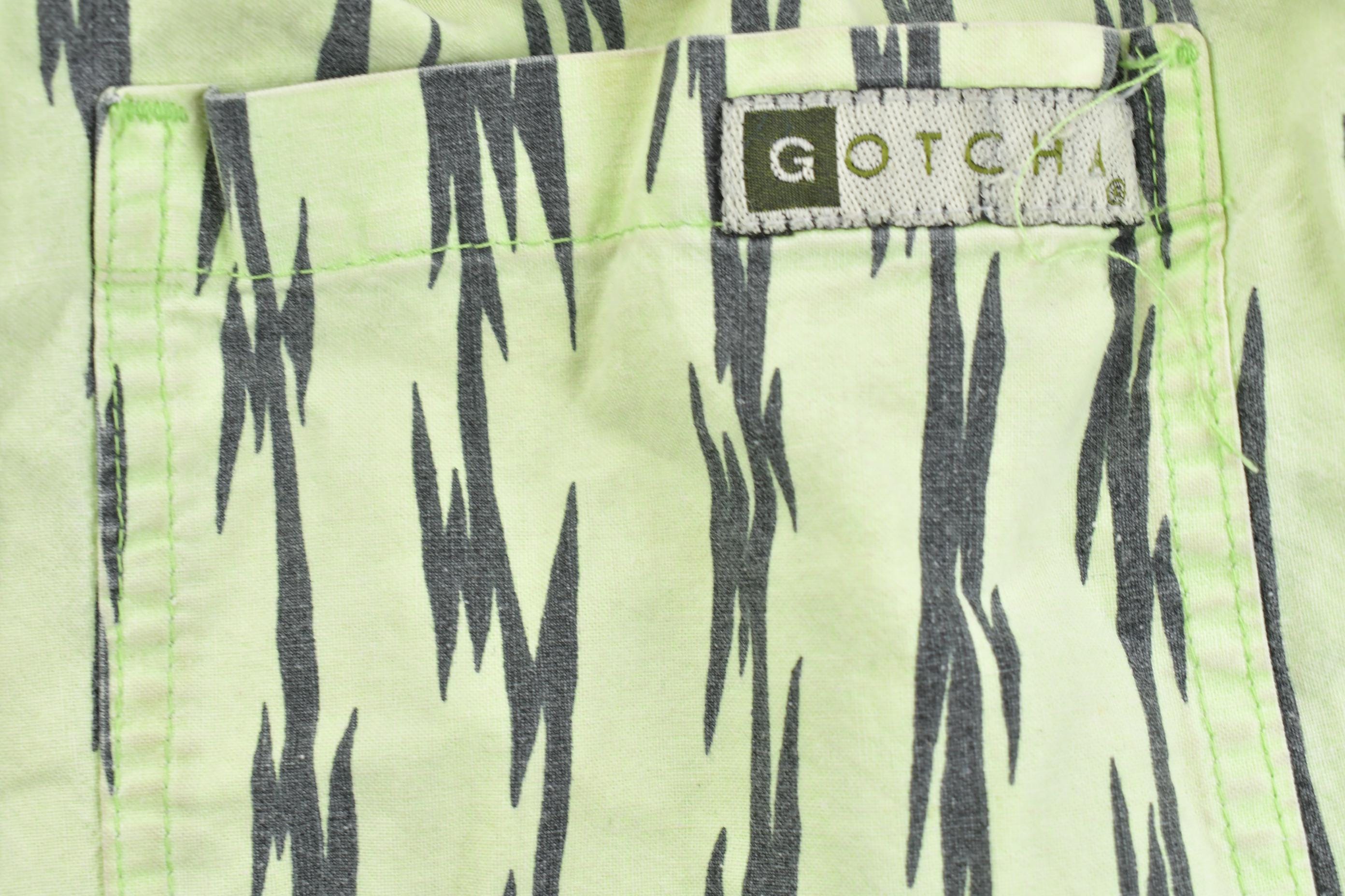 Vintage 1990s Men's Neon Lighting Bolt Shorts