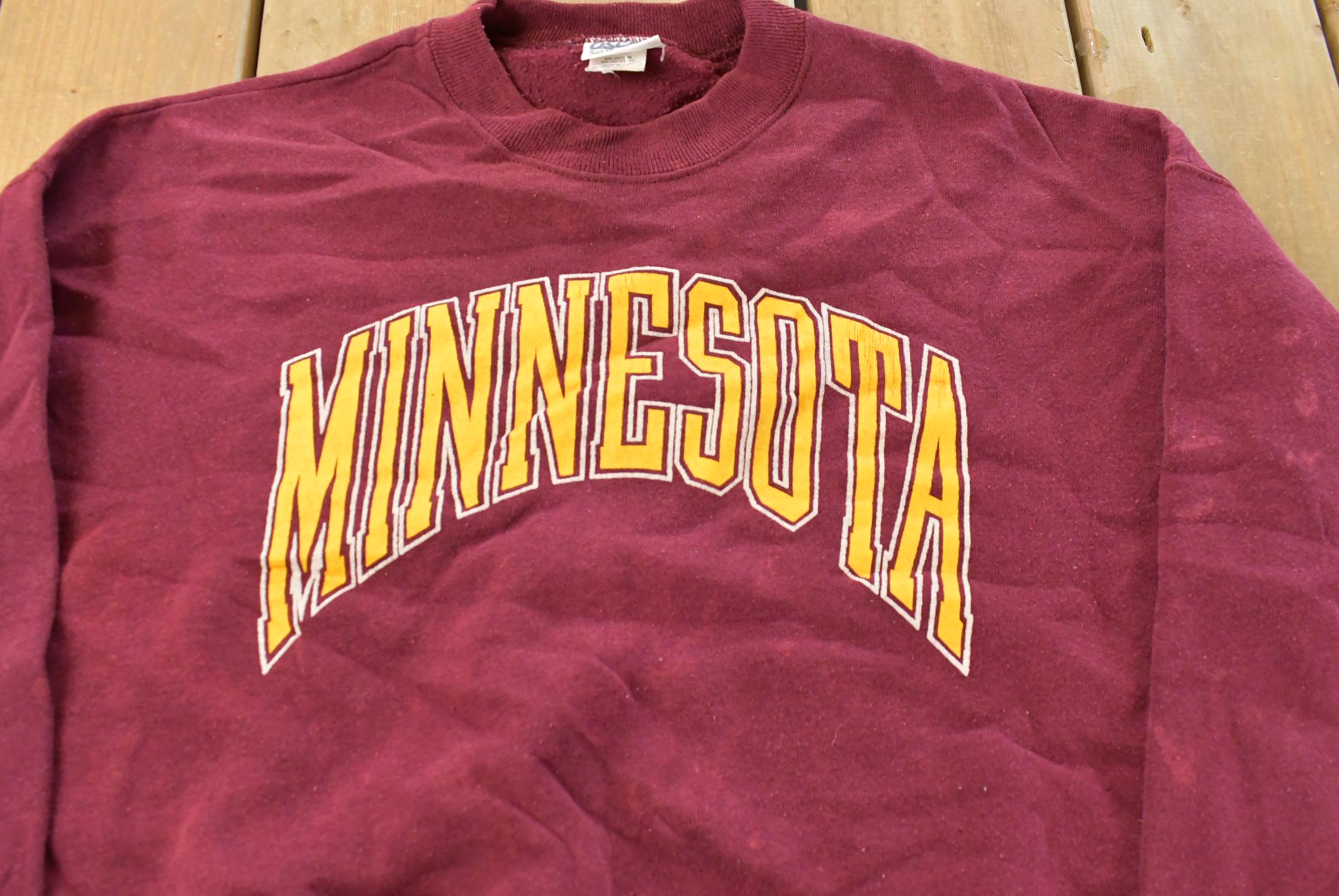 Vintage 1980s Minnesota Gophers University Collegiate Crewneck Sweatshirt Men's Large