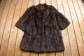 Vintage 1970s Full Length Brown Mink Fur Coat