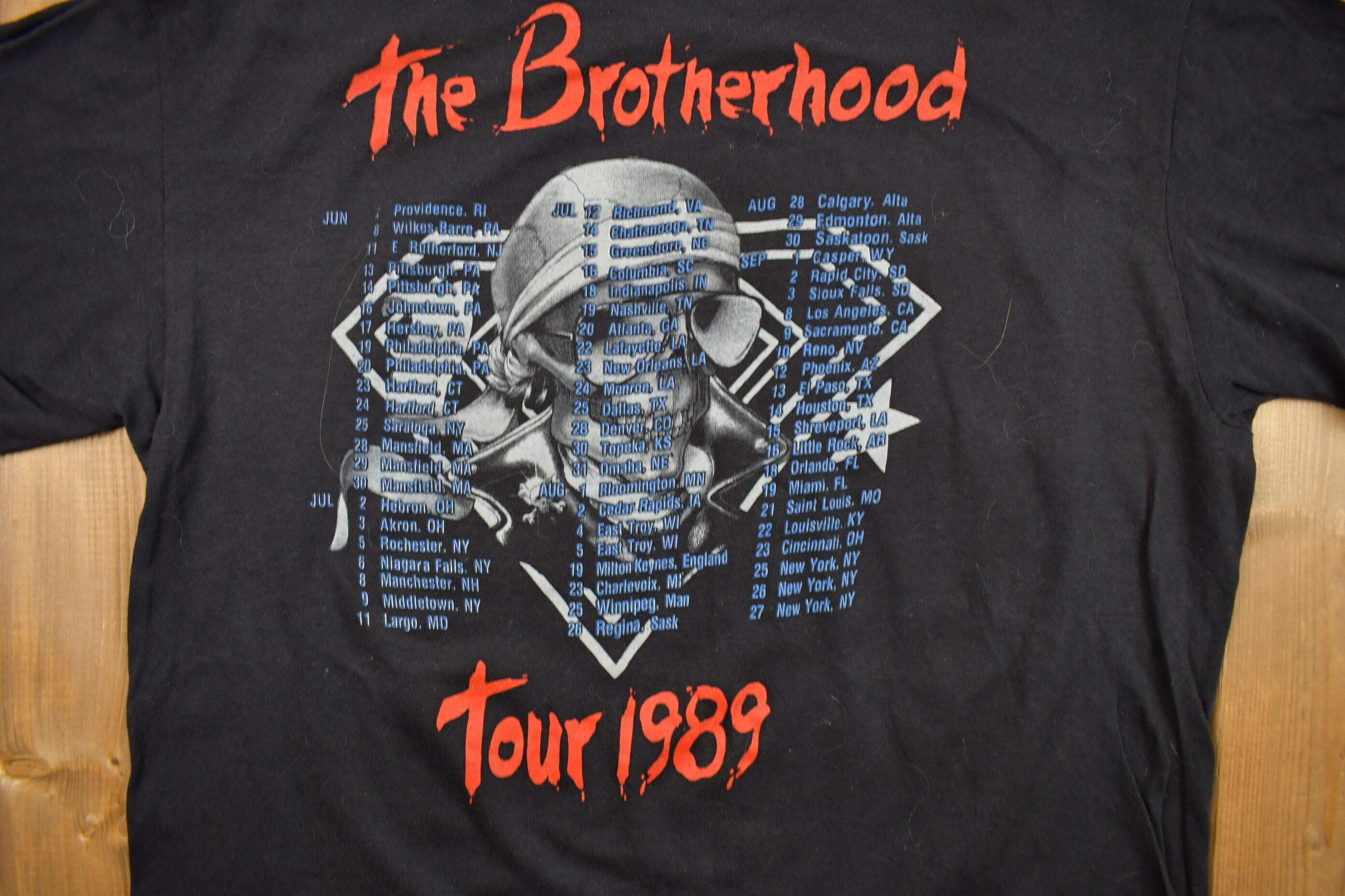 Vintage 1989 Bon Jovi The Brotherhood Tour Band T-shirt