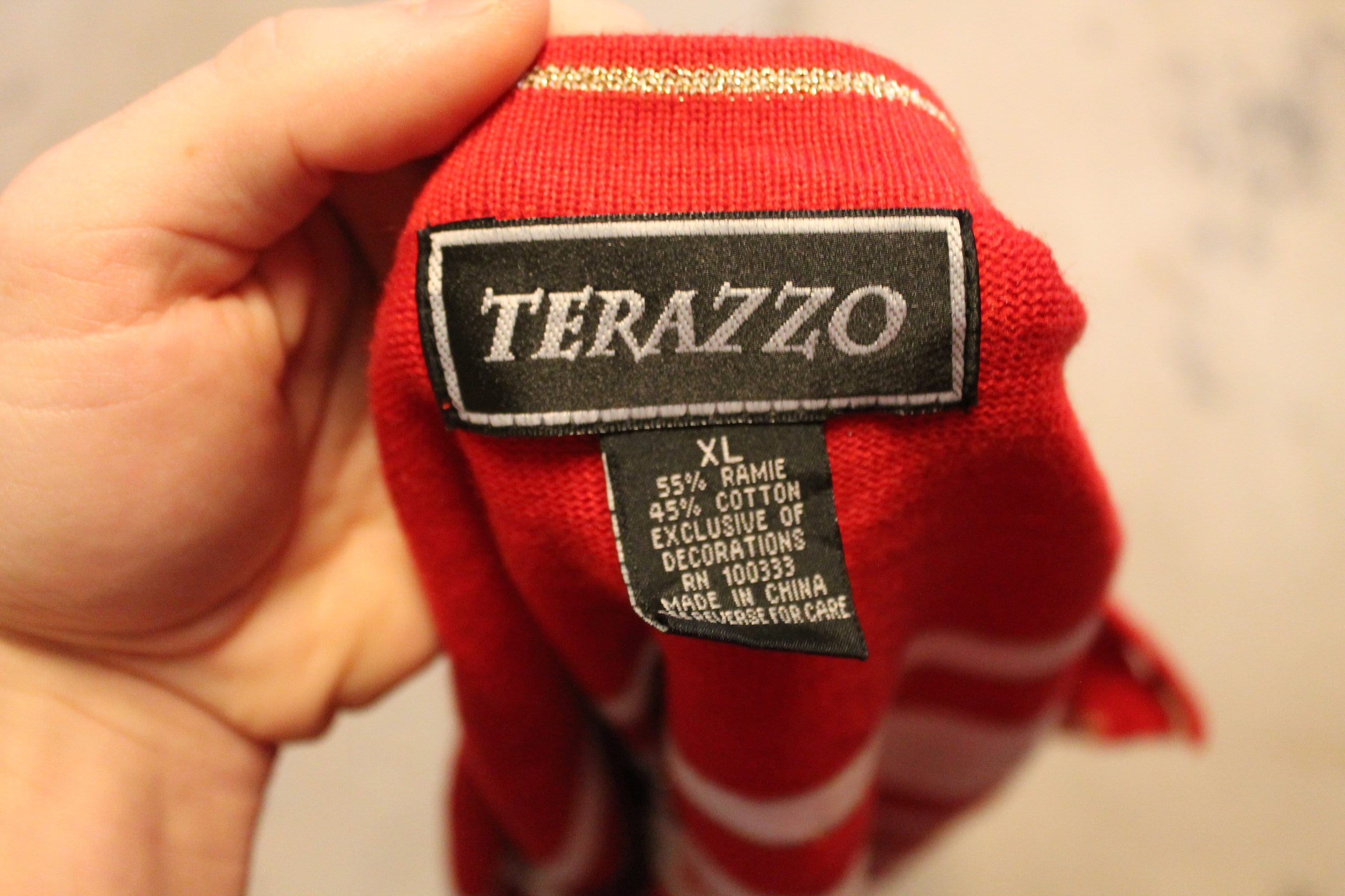 Vintage 1980s Short Sleeve Knit Sweater