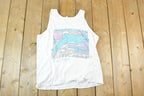 Vintage 1990s Cocoa Beach Dolphins Souvenir Tank Top Mens M