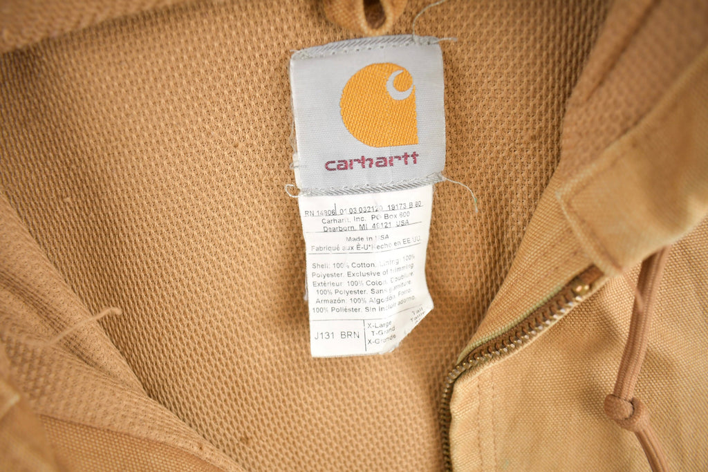 Vintage 1990s Carhartt Hooded Work Jacket