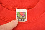 Vintage 1990s New York City Embroidered Statue Of Liberty Crewneck Sweatshirt Mens M