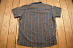 Vintage 1990s Wrangler Striped Button Up Shirt