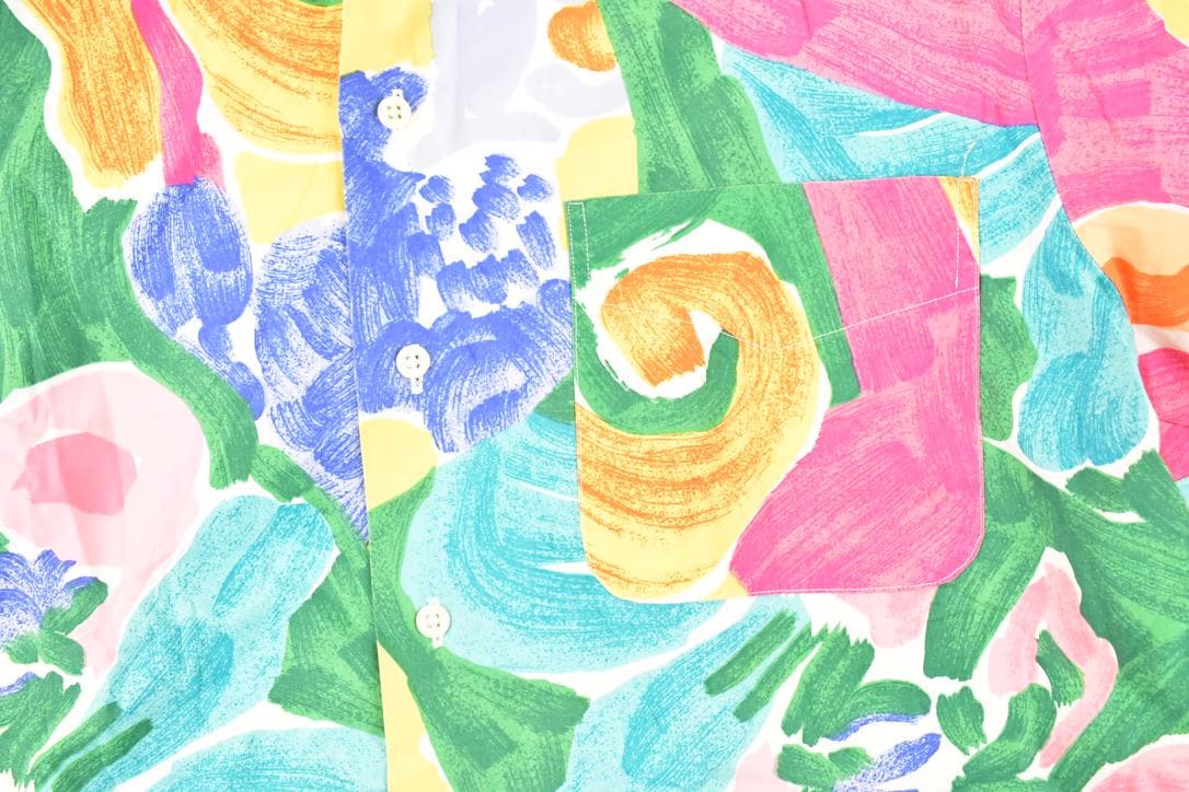 Vintage 1990s Polo By Ralph Lauren Abstract Hawaiian Button Up Shirt Men's L