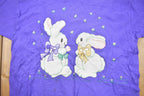 Vintage 90's Cute Bunnies Animal Purple T-Shirt