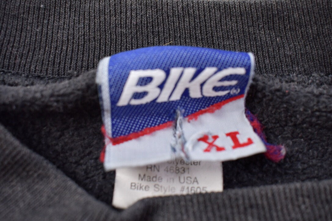 Vintage 1990s Bike Blank Black Crewneck Sweatshirt
