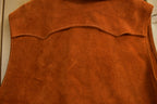 Vintage 1960s Suede Leather Womens Vest