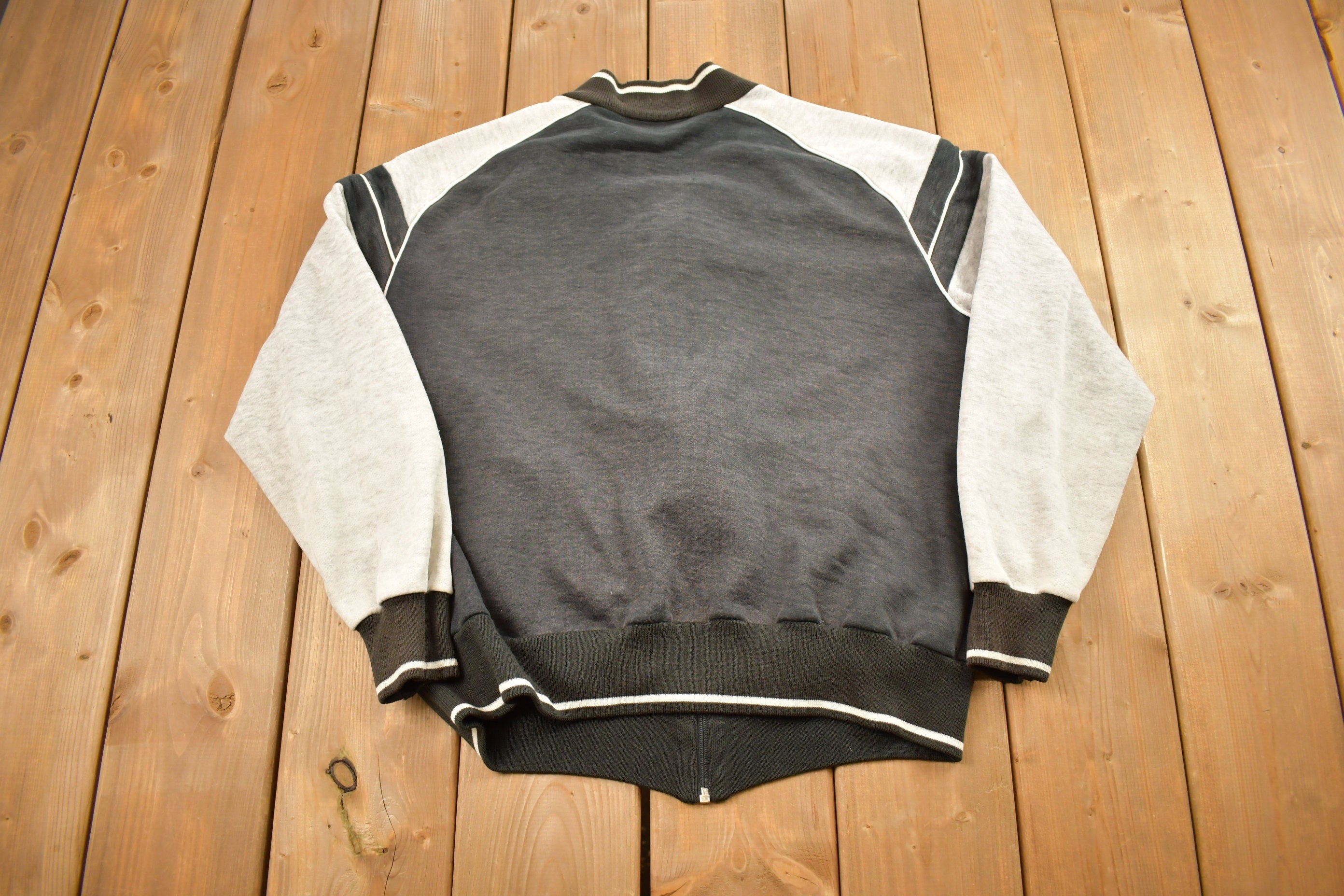 Vintage 1980s Nike Mini Logo Zip Up Sweater