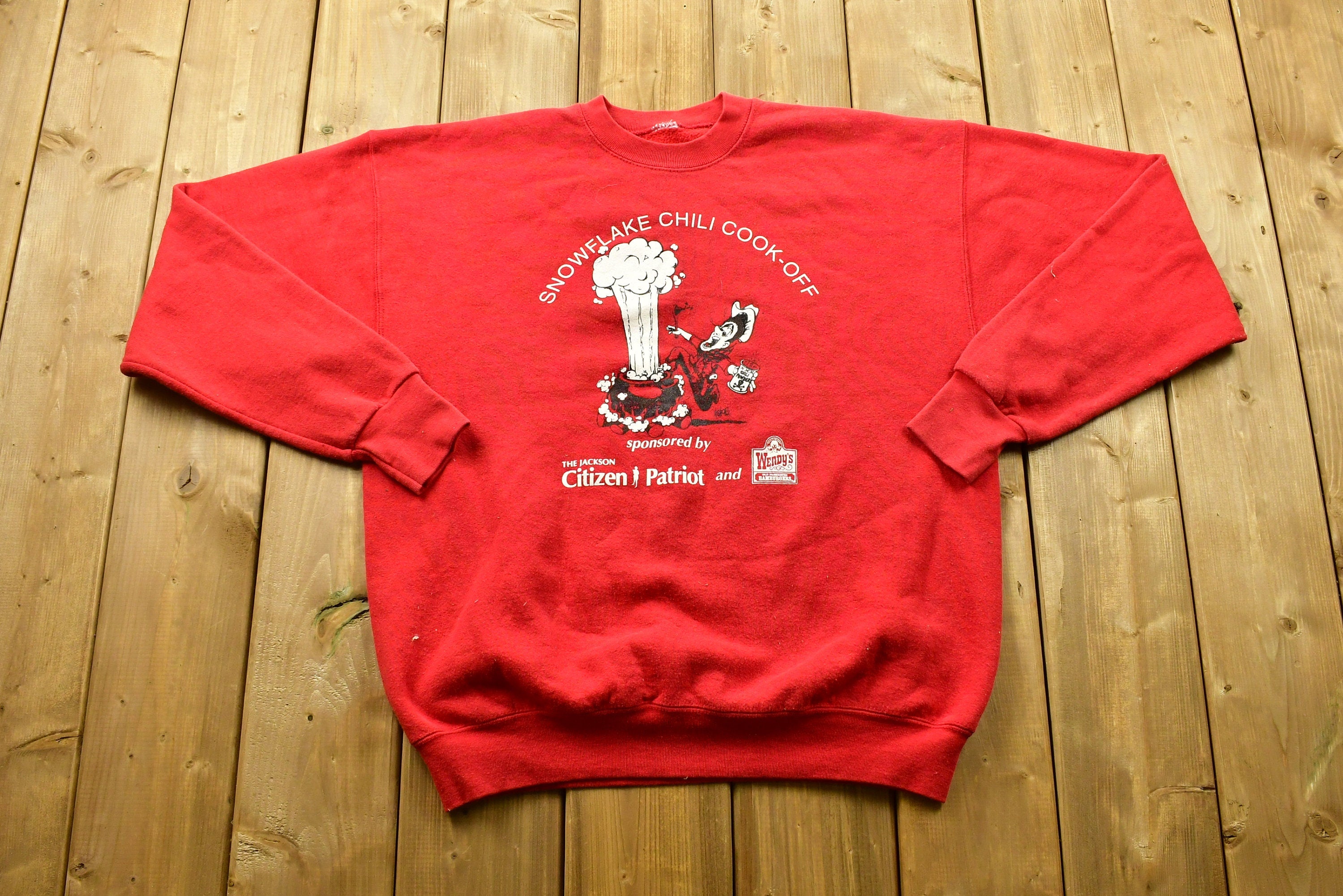 Vintage 1990's Snowflake Chili Cookoff Crewneck Sweatshirt