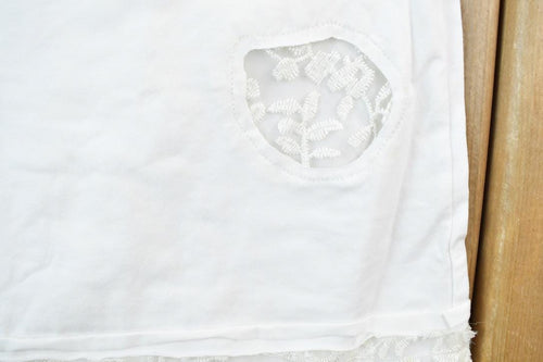 Women Vintage Vigoss Y2K Lace T-Shirt / Vigoss Grunge Skull Print / Contrast Stitch / Internet Famous Clothing / Over Dyed
