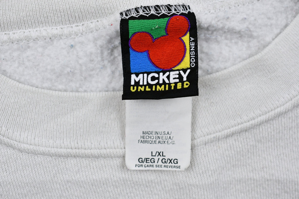 Vintage 1990s Distressed All Time Favorite Mickey Mouse Crewneck