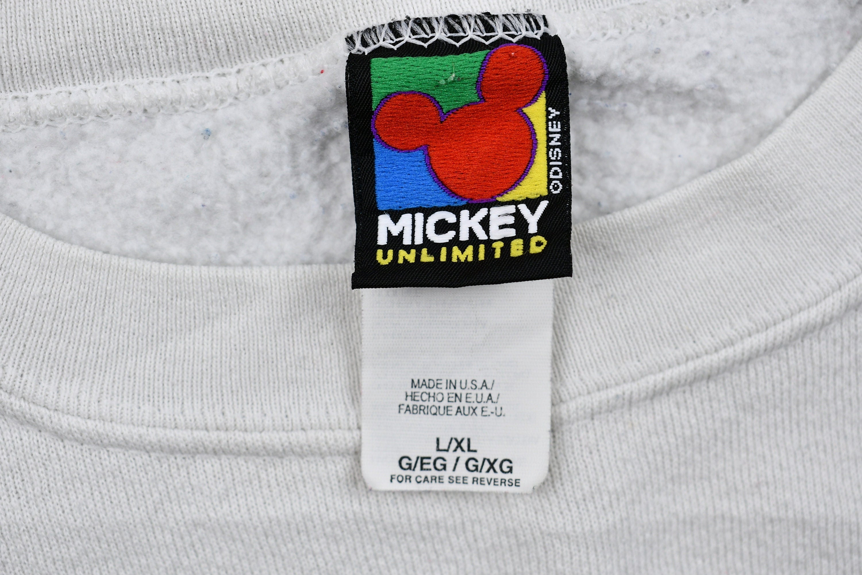 Vintage 1990s Distressed All Time Favorite Mickey Mouse Crewneck