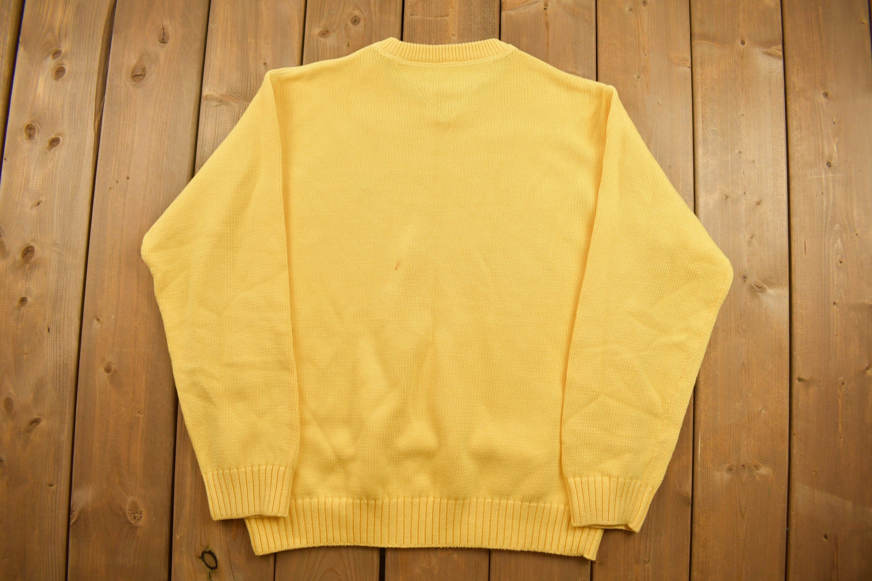 Vintage 1990s Tommy Hilfiger Knitted Crewneck Sweater