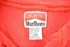 Vintage 1990s Marlboro Unlimited Thermal Quarter Button Crewneck Sweatshirt Men's L