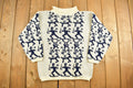 Vintage 1990s Lara Ferrante Knitted Mock Neck Sweater