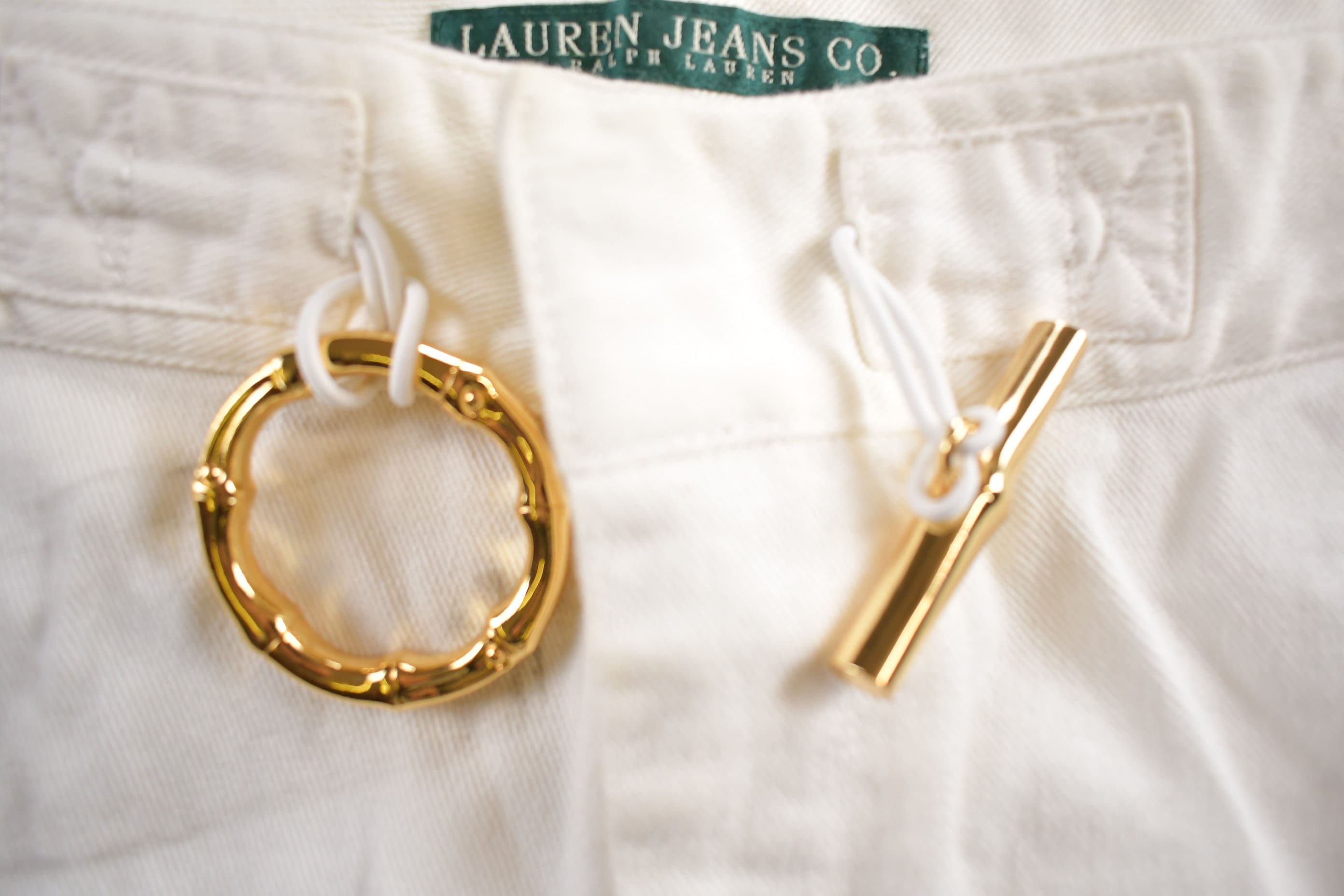 Vintage 1990s Lauren Jeans By Ralph Lauren White Pants Size 30x30