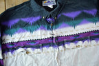 Vintage 1980s Alamosa South Western Style Button Down Shirt