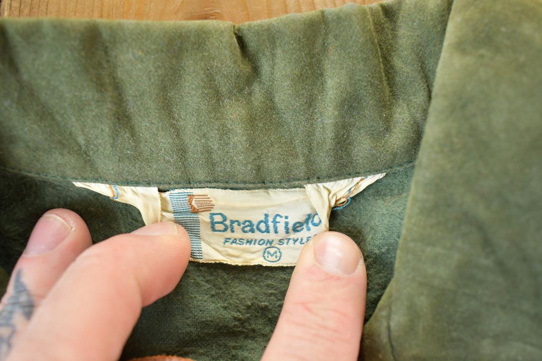 Vintage 1970s Bradfield Hippie Tie Up Collared Sweatshirt