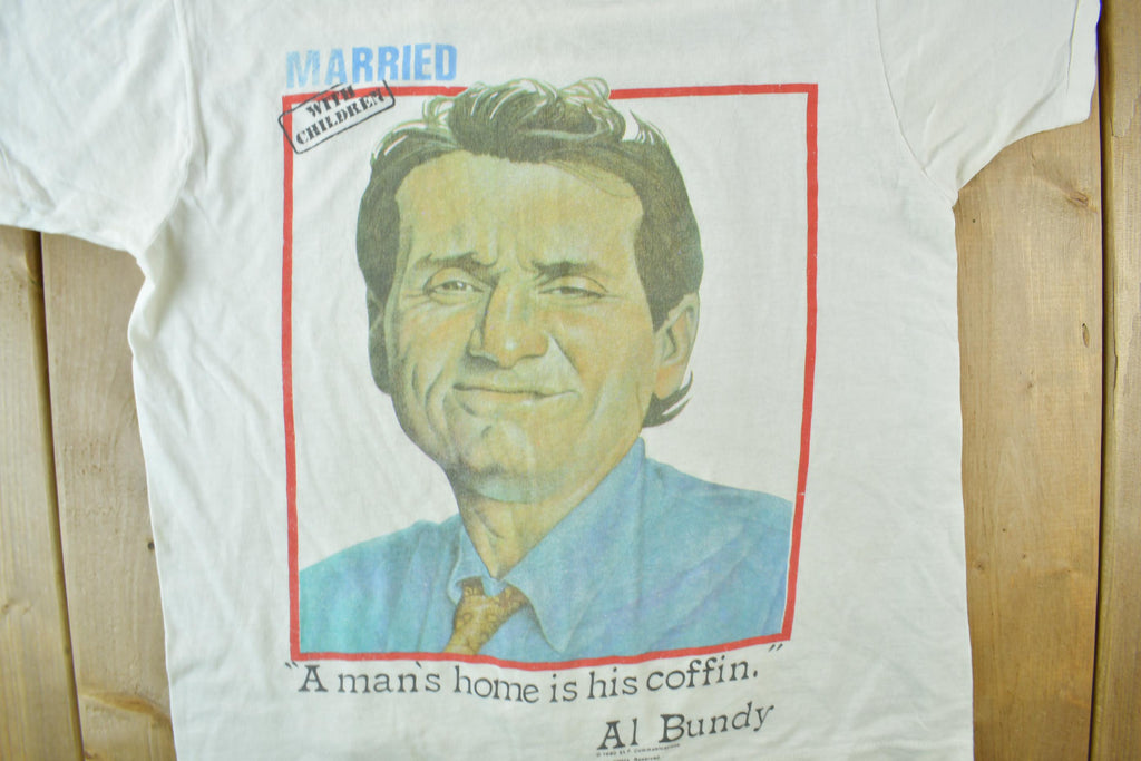 Vintage 1987 Al Bundy Father of the Year Married with Children TV Promo T-shirt