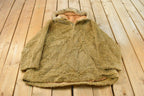 Vintage 1960s Land n Lakes Faux Fur Quarter Zip Jacket Men's Large