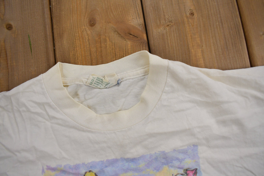 Vintage 1990s Disney Winnie The Pooh Cartoon T-Shirt  90s Graphic Tee  Plant The Earth  Vintage Disney  Made In USA