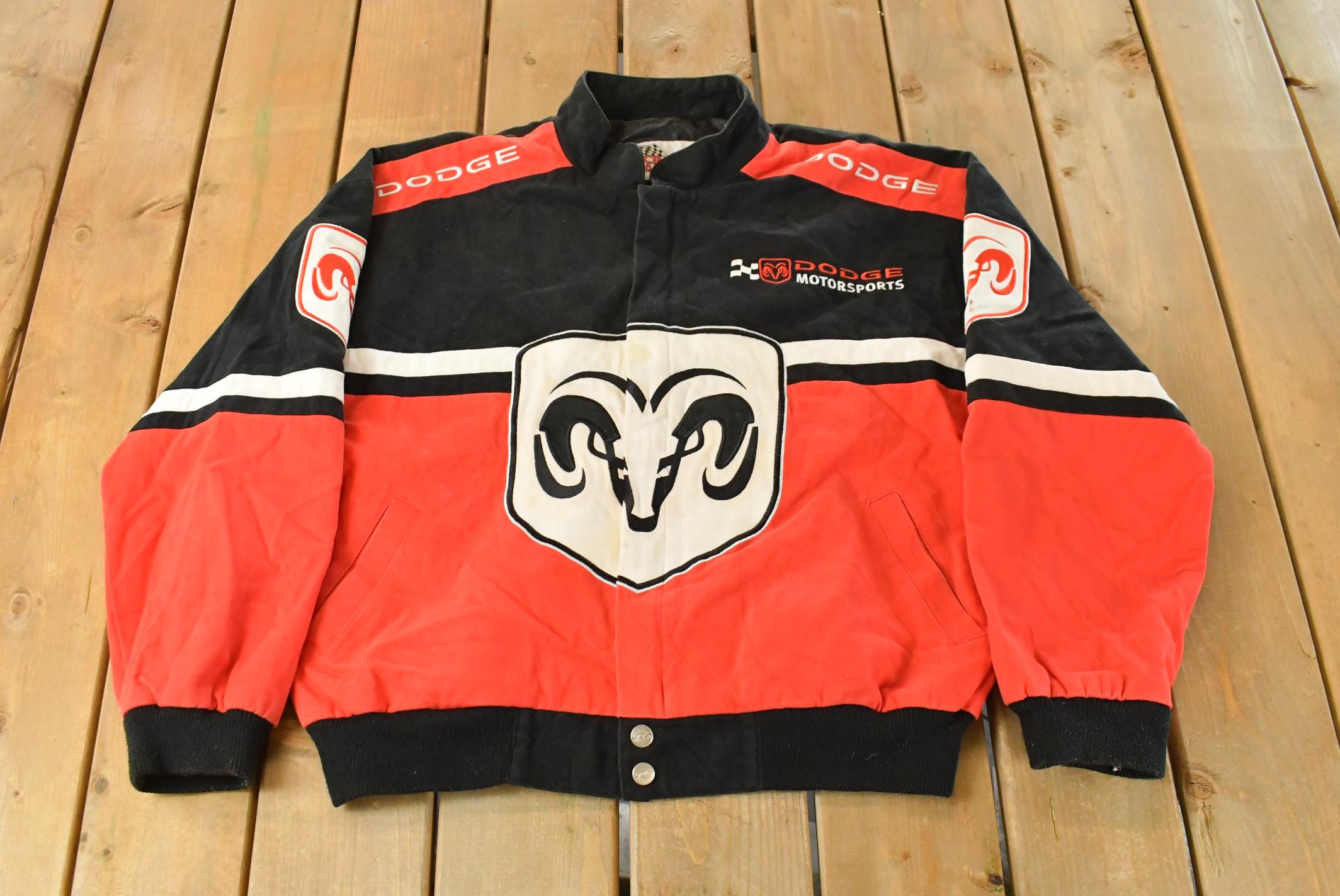 Vintage 1990s Dodge Motorsports NASCAR Racing Jacket Men's Large