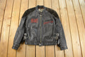 Vintage 1990s Avirex Racing Leather Jacket Men's Small