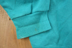 Vintage 1990s Sweats Appeal Turquoise Floral Cardigan Sweater