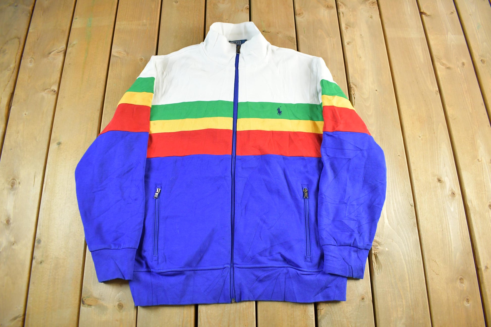 Vintage 1990s Polo Ralph Lauren Track Jacket Men's XL