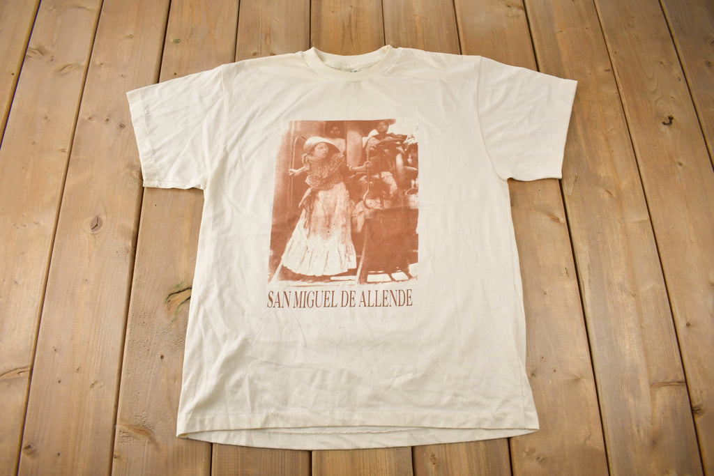 Vintage 1990s San Miguel de Allende Mexico Souvenir Travel T Shirt Size M