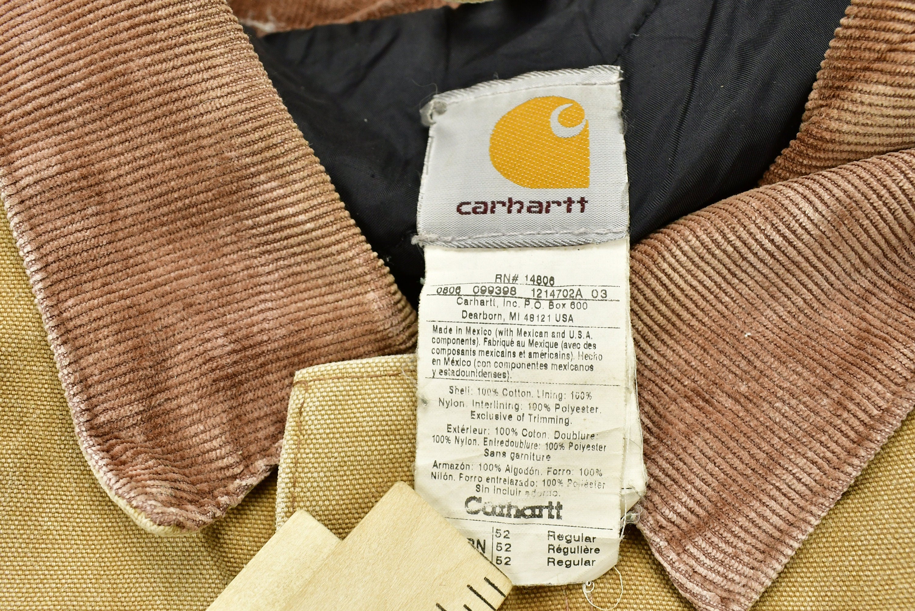 Vintage 1990s Carhartt Tan Chore Coat