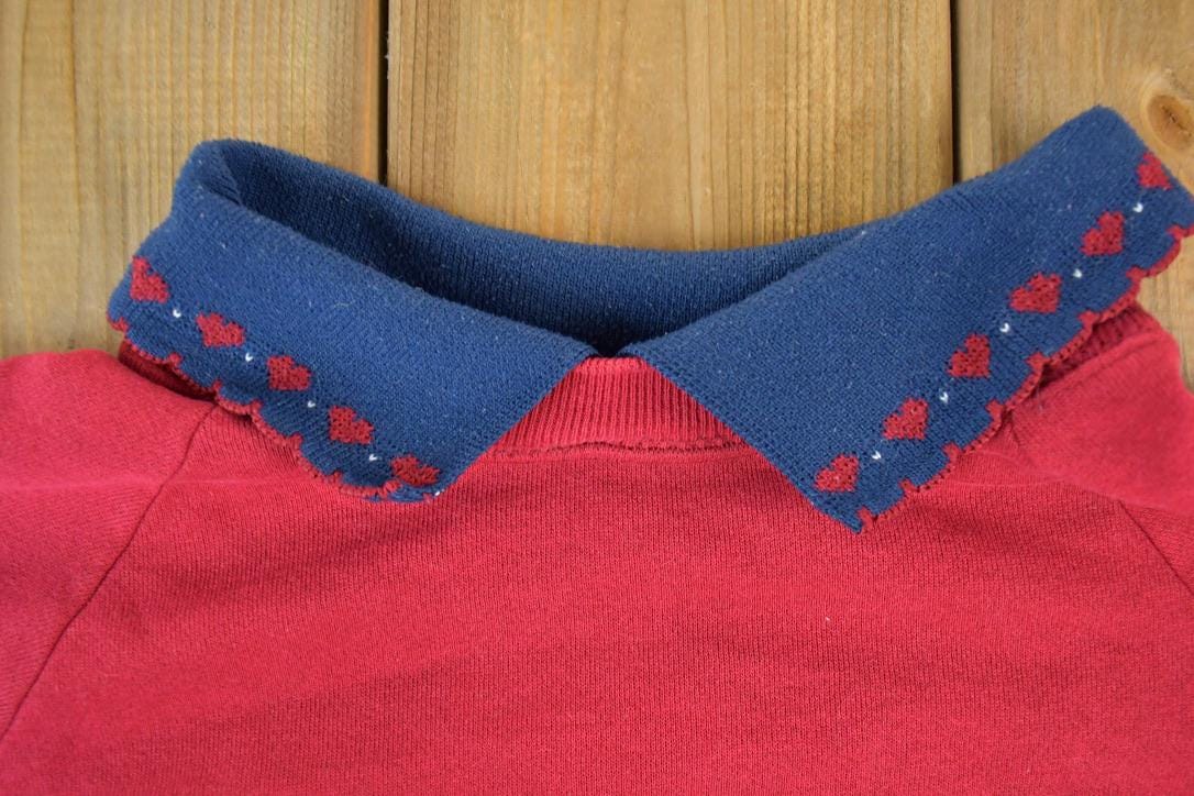 Vintage 1990s Bear Collector Collared Crewneck Sweater