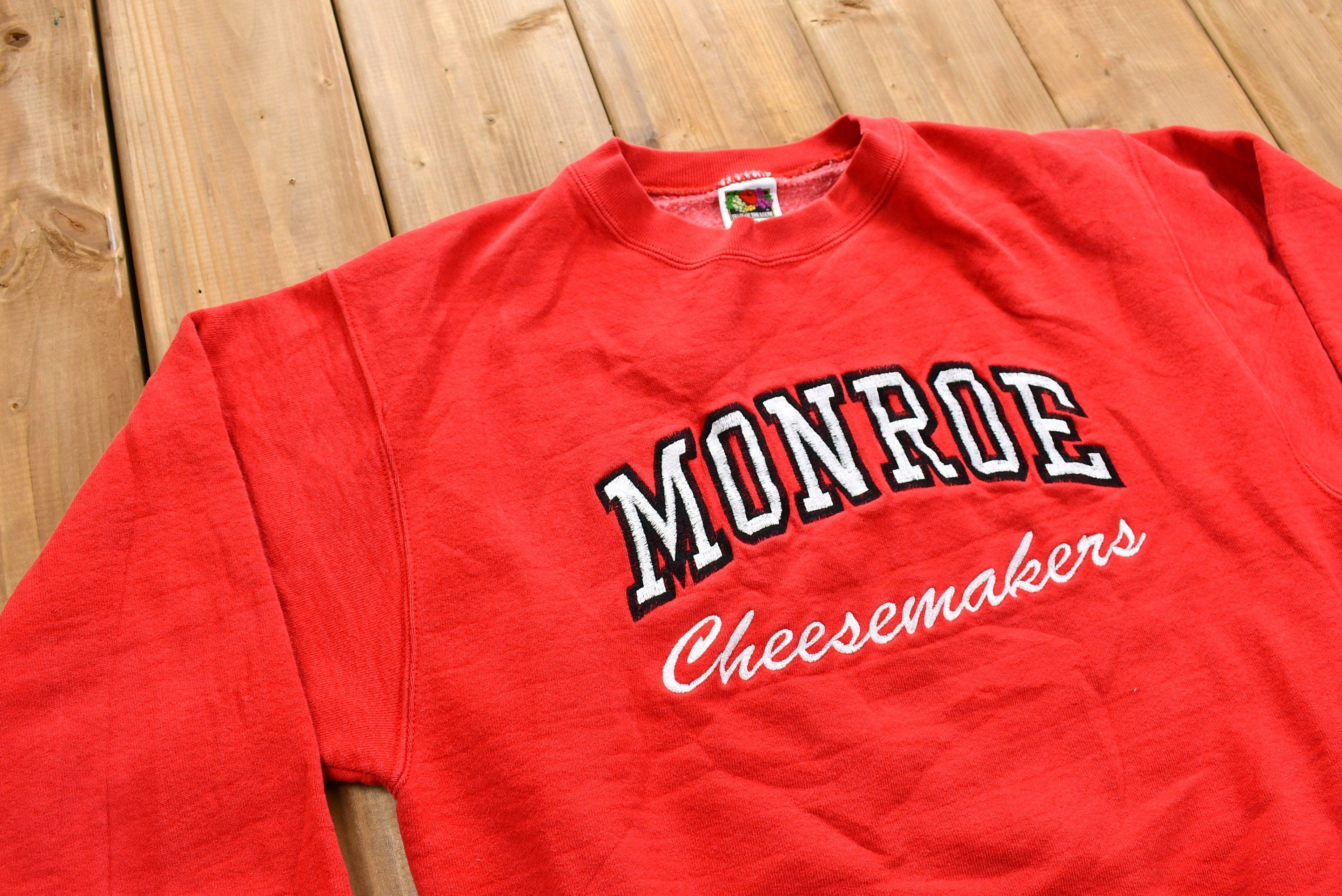 Vintage 1990s "Monroe Cheesemakers" Crewneck Sweatshirt