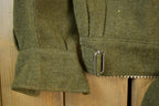 Vintage Military 100% Wool Button Up Collared Army Jacket