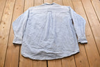 Vintage 1990s Blank Denim Button Up Shirt