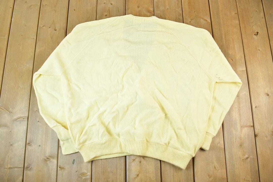 Vintage 1970s Added Dimensions Knit Cardigan Sweater Men's XXL