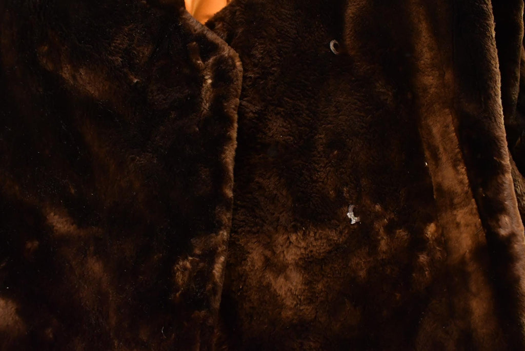 Vintage 1960s Sidney Lambert Mouton Fur Coat Women's Large