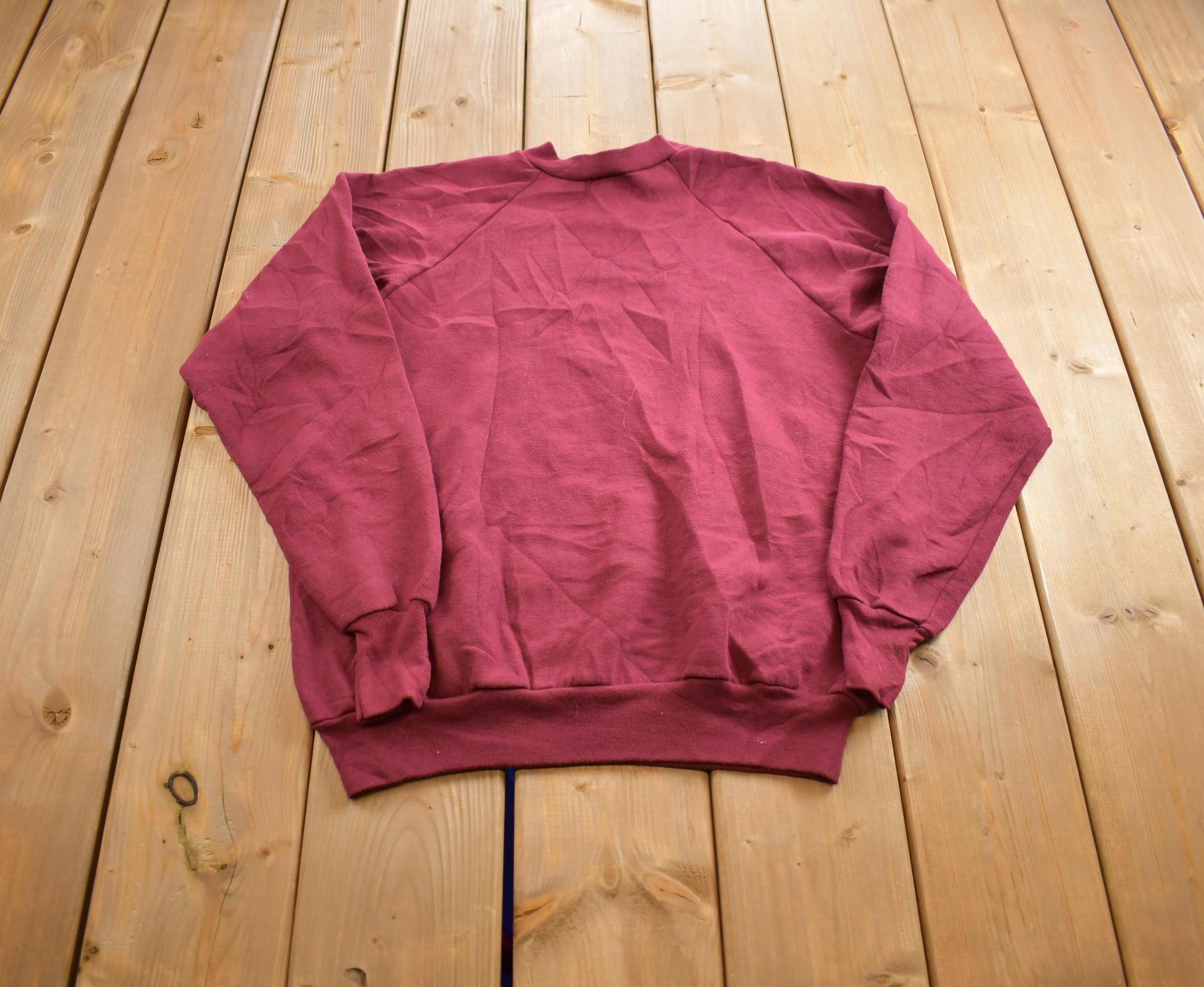Vintage 1980s Blank Crewneck Sweatshirt Made In USA