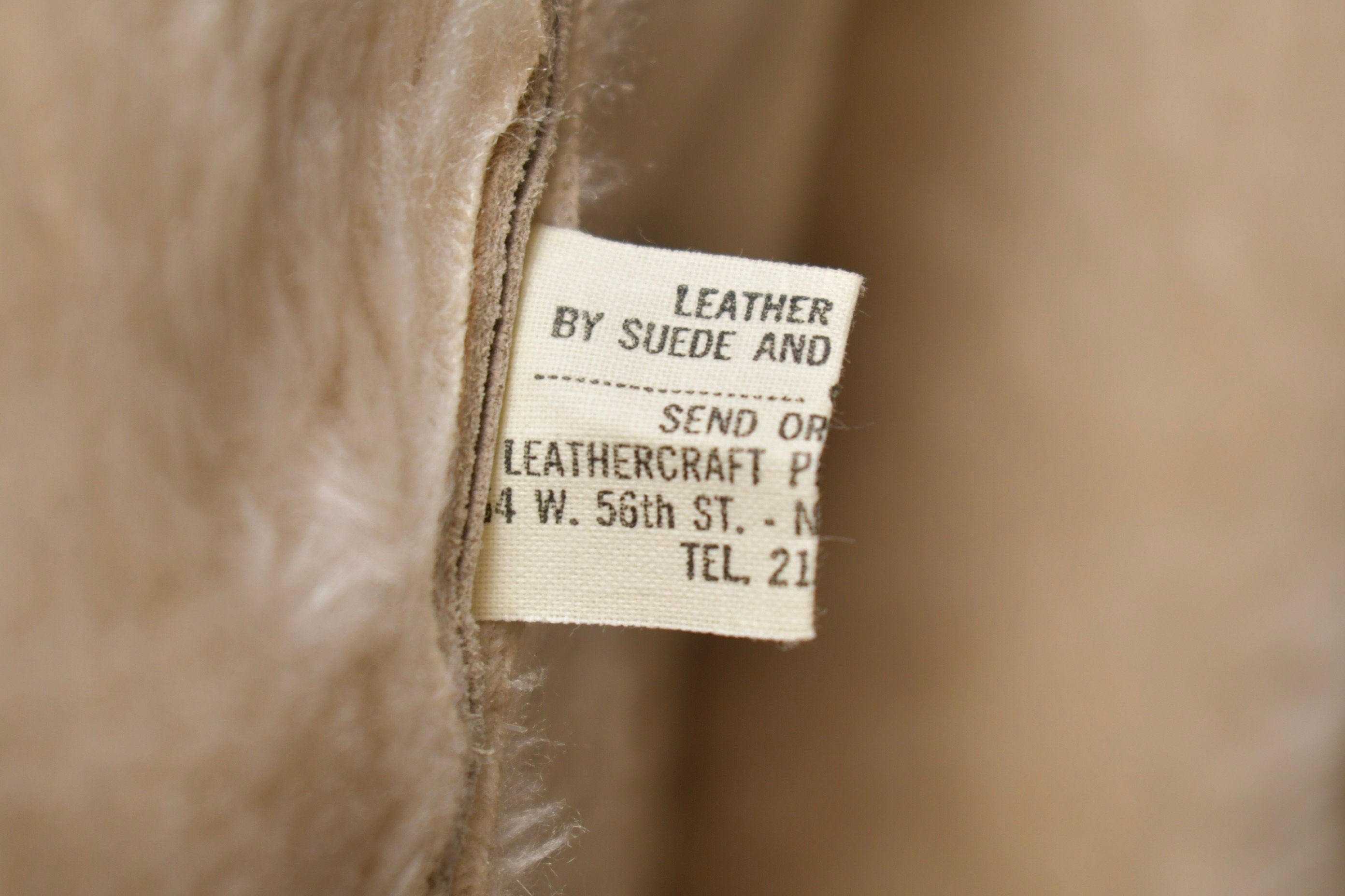 Vintage 1960s Fur Collared Suede Leather Jacket