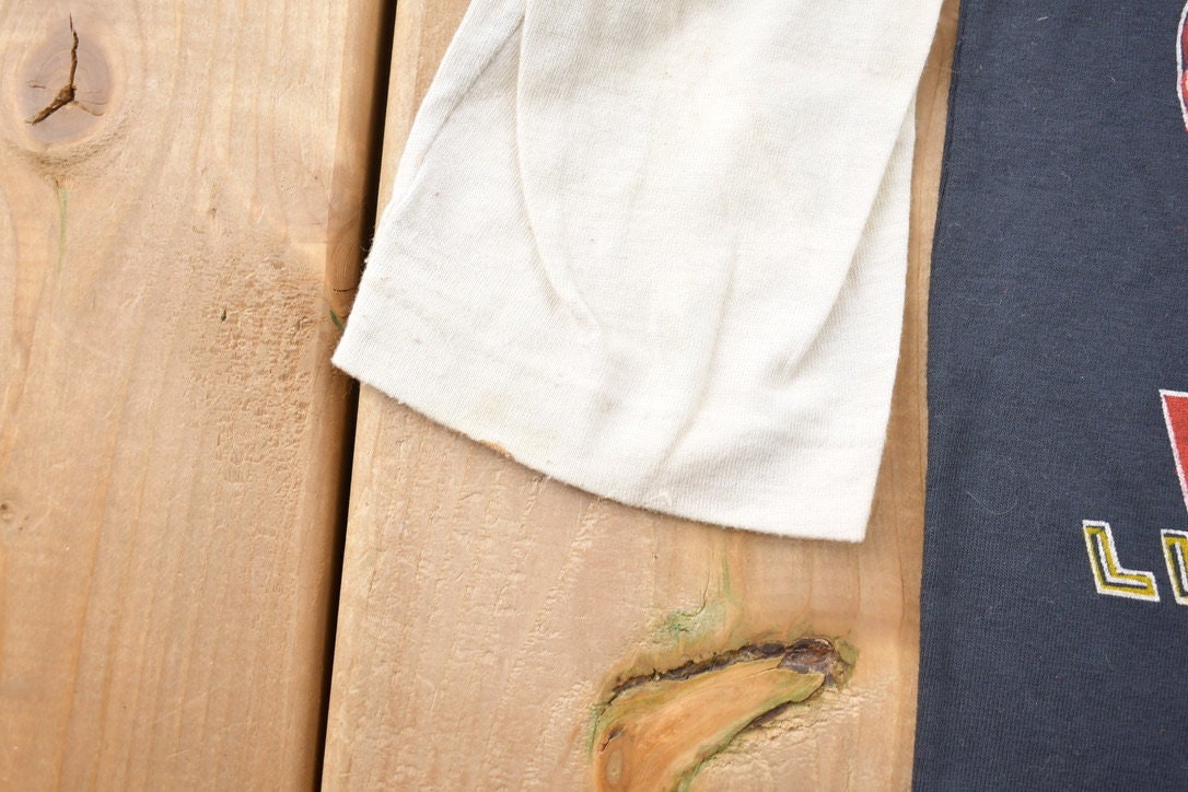 Vintage 1980s Van Halen Live in Concert Graphic Band T-Shirt / Single Stitch / Music Promo Print / Made in Canada / Streetwear Fashion /